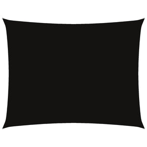 Parasole a Vela Oxford Rettangolare 6x7 m Nero 135772
