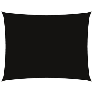 Parasole a Vela Oxford Rettangolare 6x8 m Nero 135773