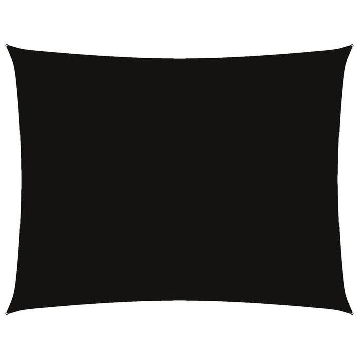 Parasole a Vela Oxford Rettangolare 6x8 m Nero 135773