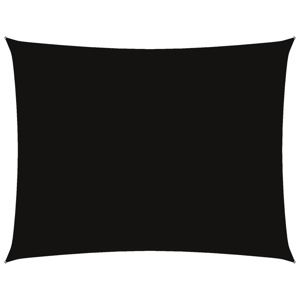 Parasole a Vela Oxford Rettangolare 6x8 m Nero