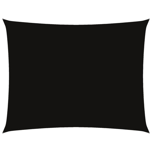 Parasole a Vela Oxford Rettangolare 6x8 m Nero