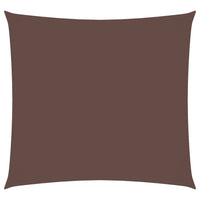 Parasole a Vela in Tela Oxford Quadrato 3x3 m Marrone