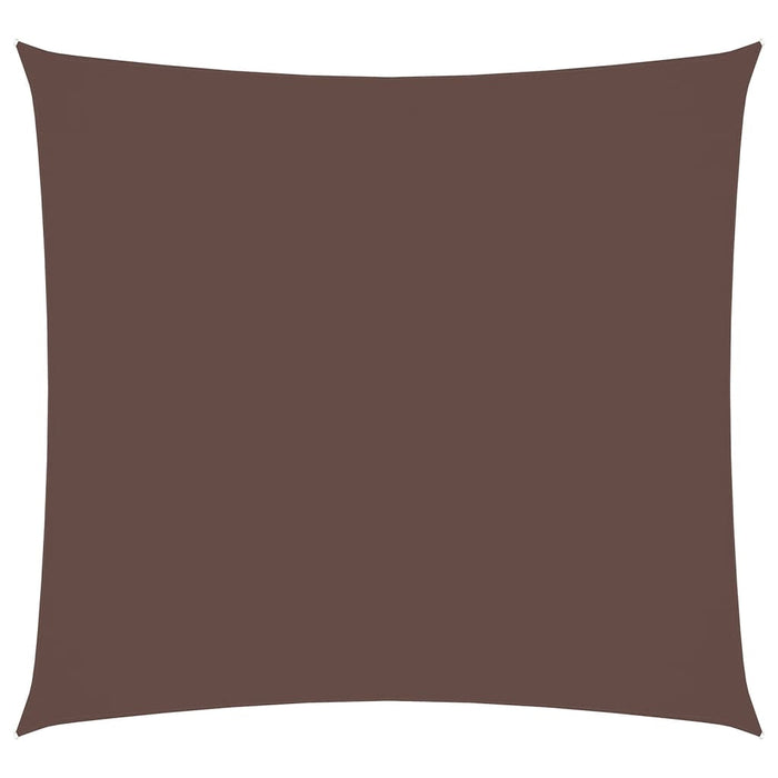 Parasole a Vela in Tela Oxford Quadrato 3x3 m Marrone 135797