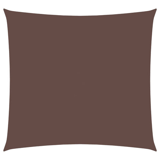 Parasole a Vela in Tela Oxford Quadrato 4,5x4,5 m Marrone