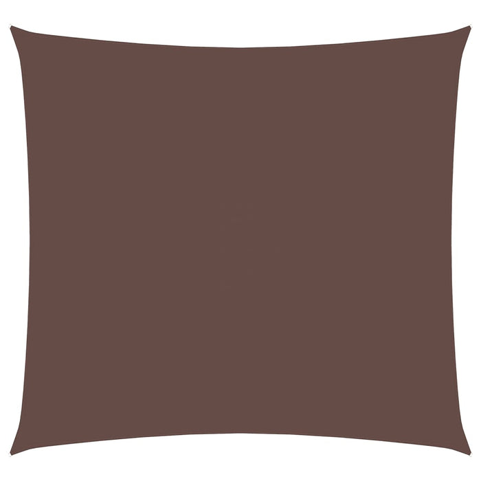 Parasole a Vela in Tela Oxford Quadrata 6x6 m Marrone 135802