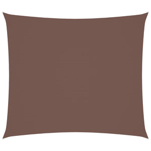 Parasole a Vela in Tessuto Oxford Rettangolare 2x2,5 m Marrone