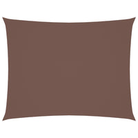 Parasole a Vela in Tessuto Oxford Rettangolare 2x3 m Marrone 135805