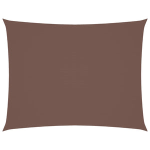 Parasole a Vela in Tessuto Oxford Rettangolare 2x3 m Marrone 135805