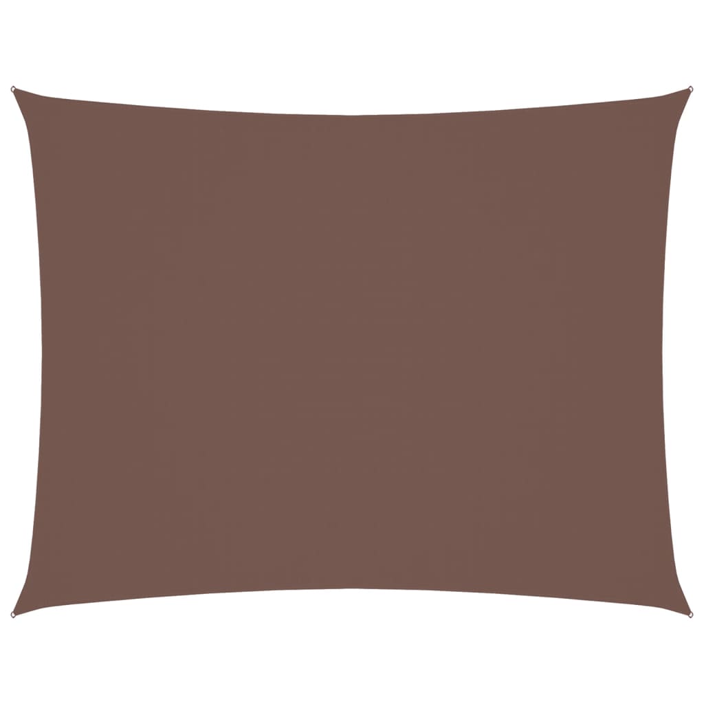 Parasole a Vela Oxford Rettangolare 2x3,5 m Marrone 135806