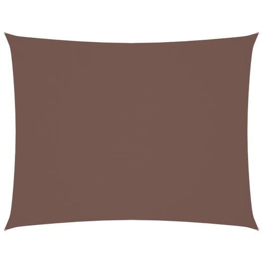 Parasole a Vela Oxford Rettangolare 2x3,5 m Marrone 135806