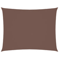 Parasole a Vela Oxford Rettangolare 2x3,5 m Marrone