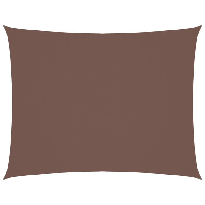 Parasole a Vela Oxford Rettangolare 2x3,5 m Marrone