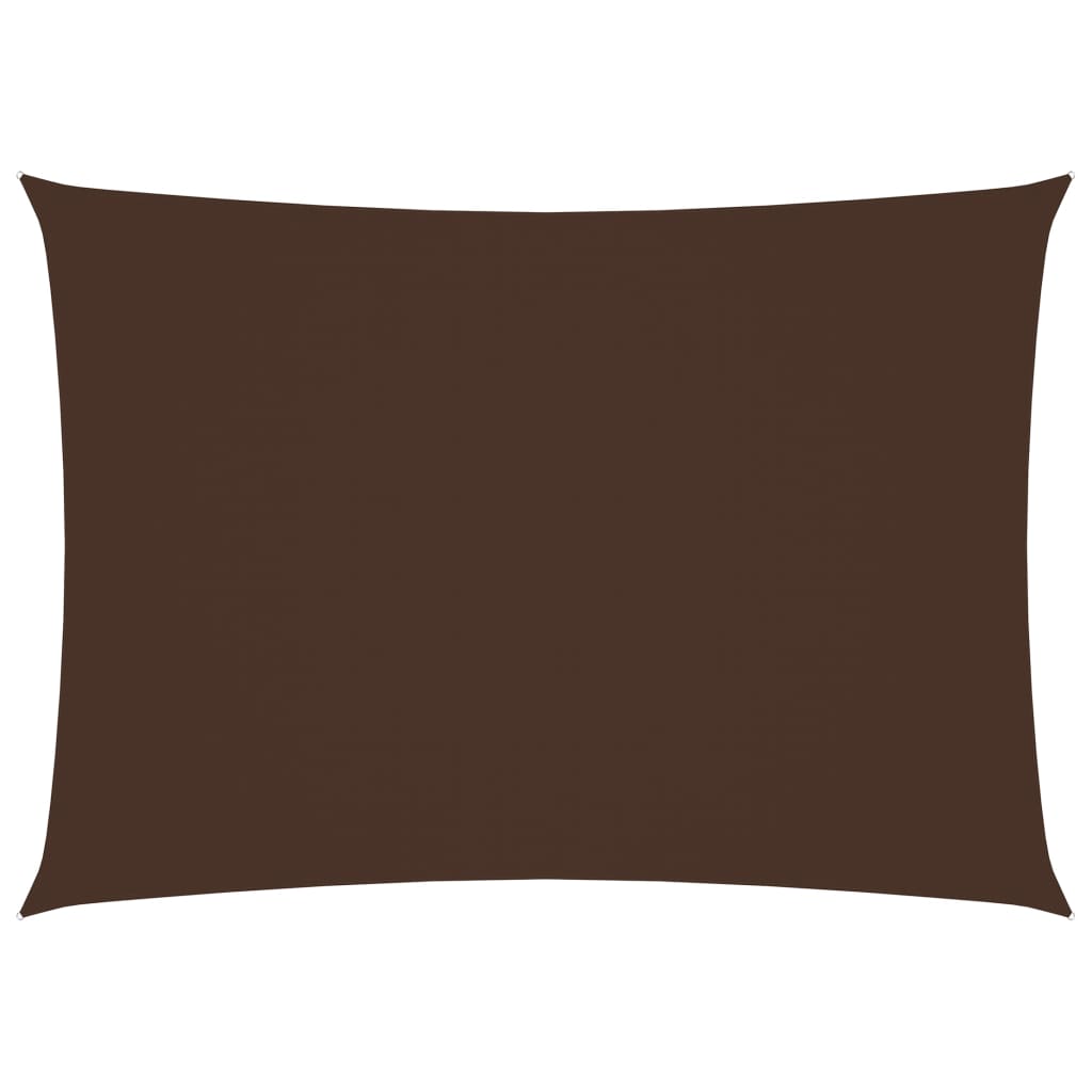 Ombrellone in tessuto vela rettangolare tessuto oxford 2 x 4 m marrone 02_0009610