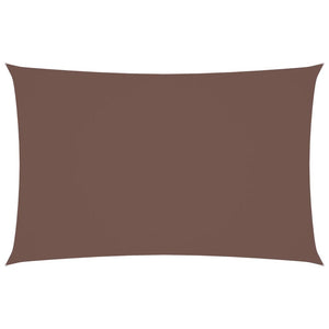 Parasole a Vela Oxford Rettangolare 2x4,5 m Marrone 135808
