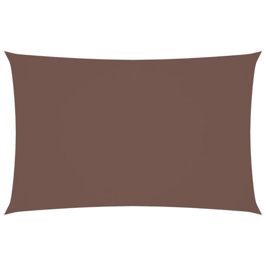 Parasole a Vela Oxford Rettangolare 2x4,5 m Marrone 135808