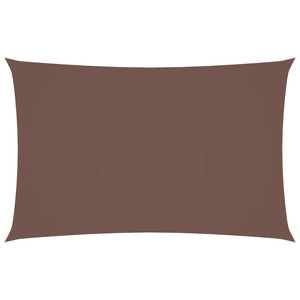 Parasole a Vela Oxford Rettangolare 2x5 m Marrone 135809
