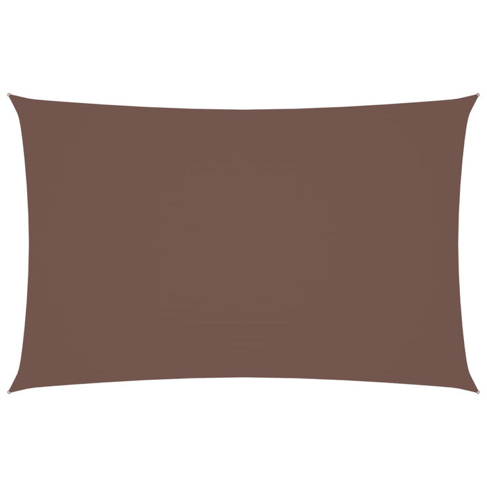 Parasole a Vela Oxford Rettangolare 2x5 m Marrone 135809