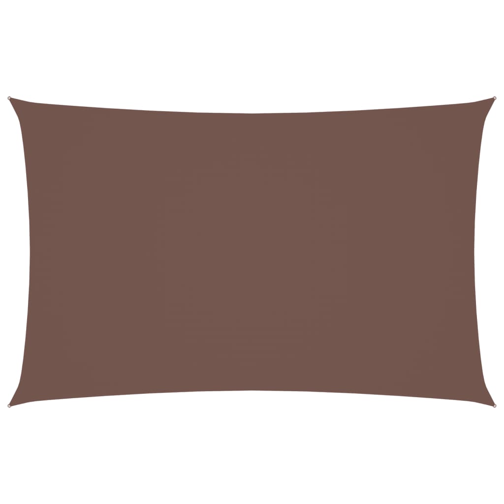 Parasole a Vela Oxford Rettangolare 2x5 m Marrone