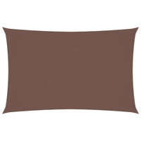 Parasole a Vela Oxford Rettangolare 2x5 m Marrone