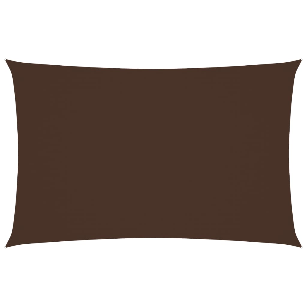 Ombrellone in tessuto vela rettangolare tessuto oxford 2 x 5 m marrone 02_0009634