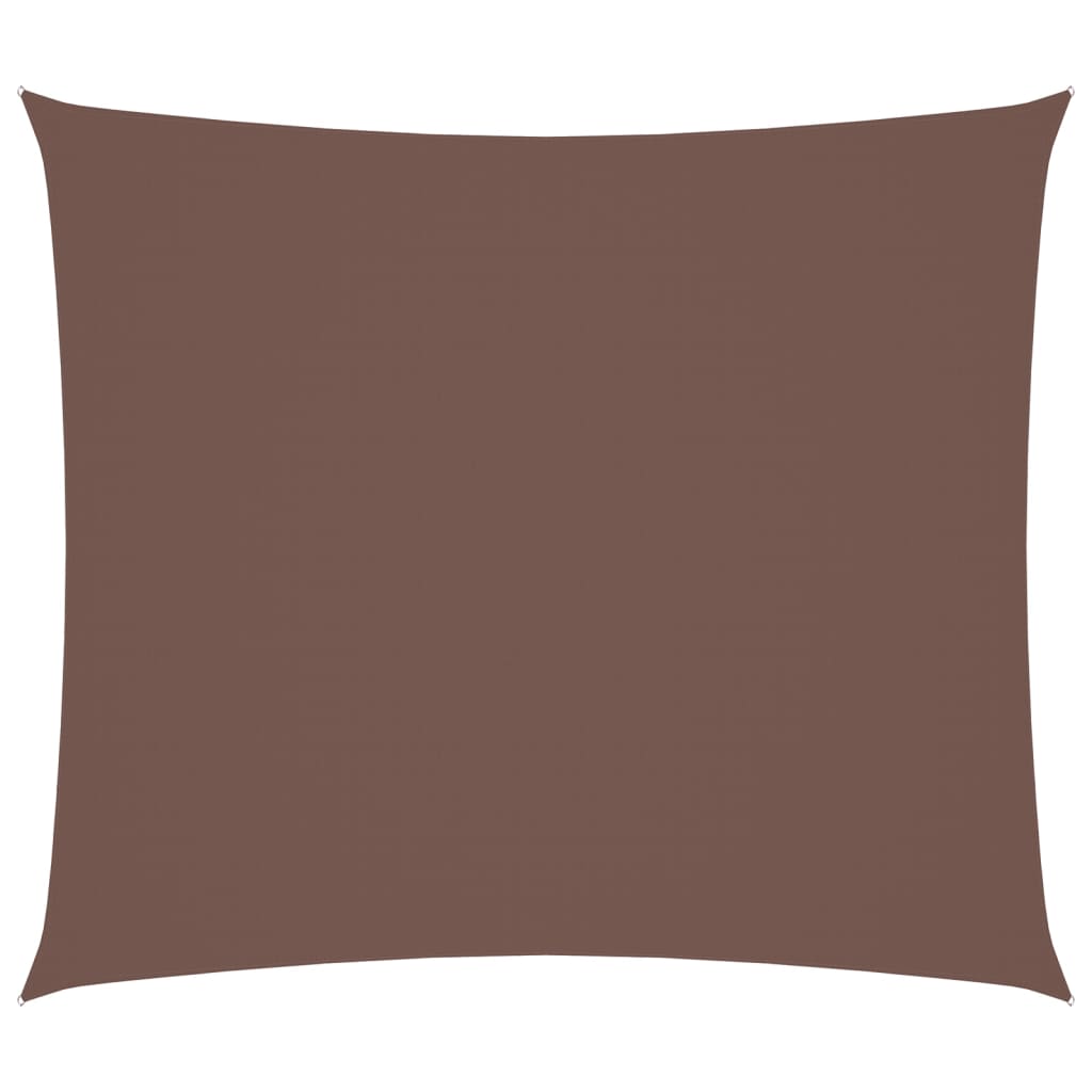 Parasole a Vela in Tessuto Oxford Rettangolare 2,5x3 m Marrone 135810