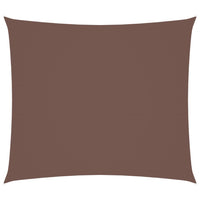 Parasole a Vela in Tessuto Oxford Rettangolare 2,5x3 m Marrone 135810