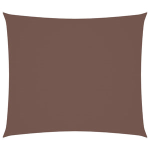 Parasole a Vela in Tessuto Oxford Rettangolare 2,5x3 m Marrone 135810
