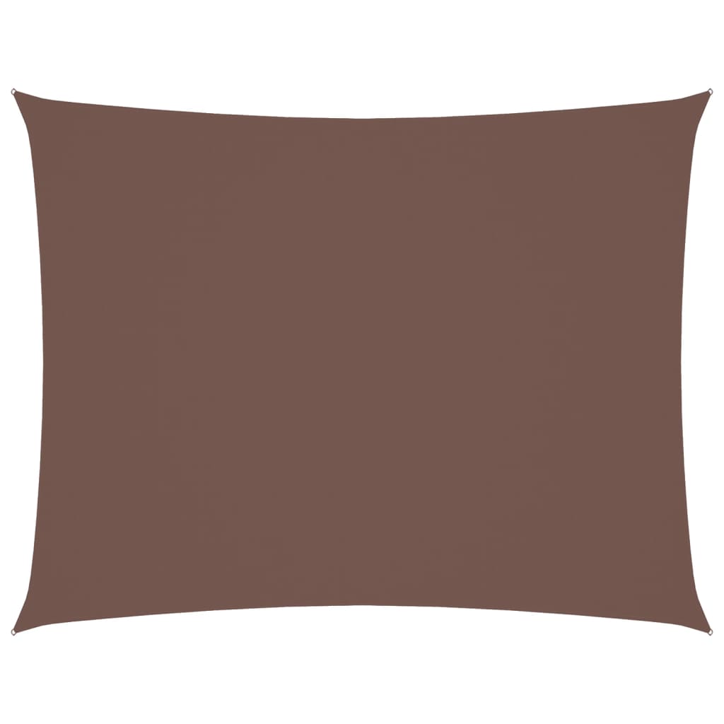 Parasole a Vela Oxford Rettangolare 2,5x3,5 m Marrone 135811