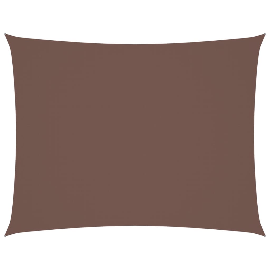 Parasole a Vela Oxford Rettangolare 2,5x4 m Marrone 135812
