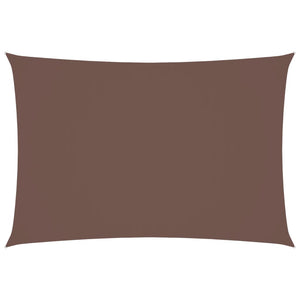 Parasole a Vela in Tessuto Oxford Rettangolare 2,5x4,5m Marrone 135813