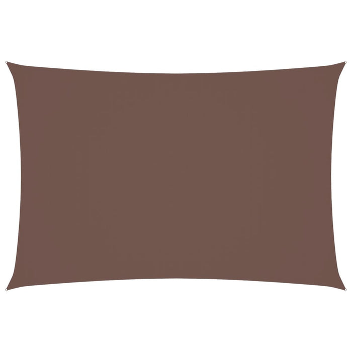 Parasole a Vela in Tessuto Oxford Rettangolare 2,5x4,5m Marrone 135813