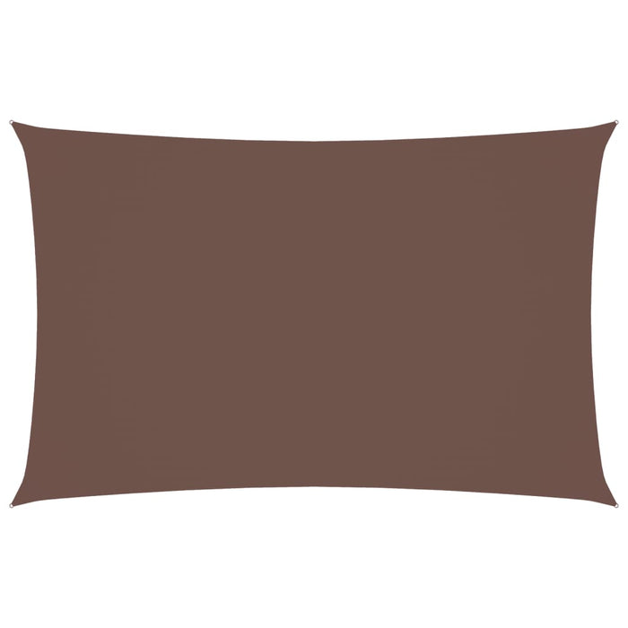 Parasole a Vela Oxford Rettangolare 2,5x5 m Marrone 135814