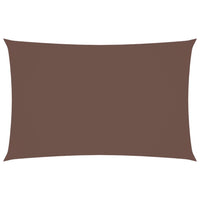 Parasole a Vela Oxford Rettangolare 2,5x5 m Marrone