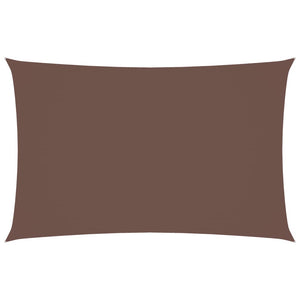 Parasole a Vela Oxford Rettangolare 2,5x5 m Marrone