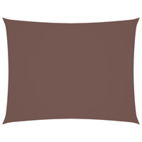 Parasole a Vela Oxford Rettangolare 3x4 m Marrone 135815