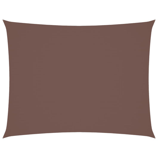 Parasole a Vela Oxford Rettangolare 3x4 m Marrone 135815