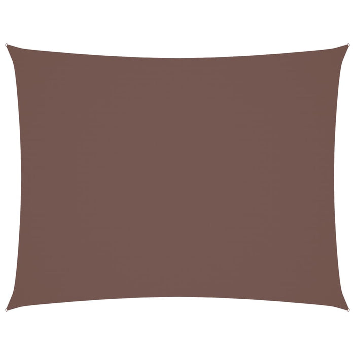 Parasole a Vela Oxford Rettangolare 3x4 m Marrone 135815
