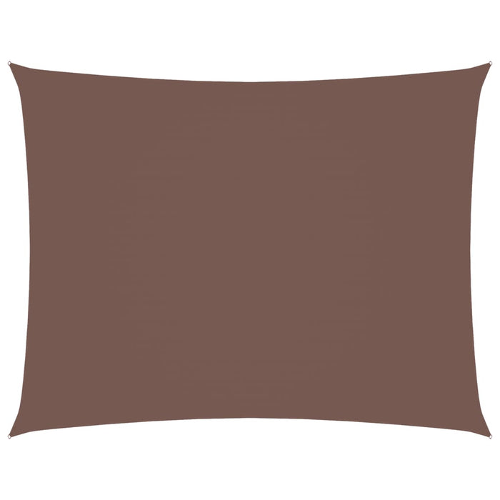 Parasole a Vela Oxford Rettangolare 3x4,5 m Marrone