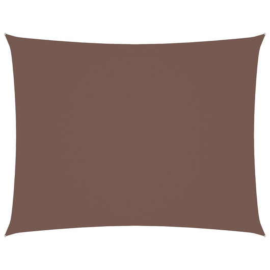 Parasole a Vela Oxford Rettangolare 3x4,5 m Marrone 135816