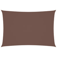 Parasole a Vela Oxford Rettangolare 3x5 m Marrone
