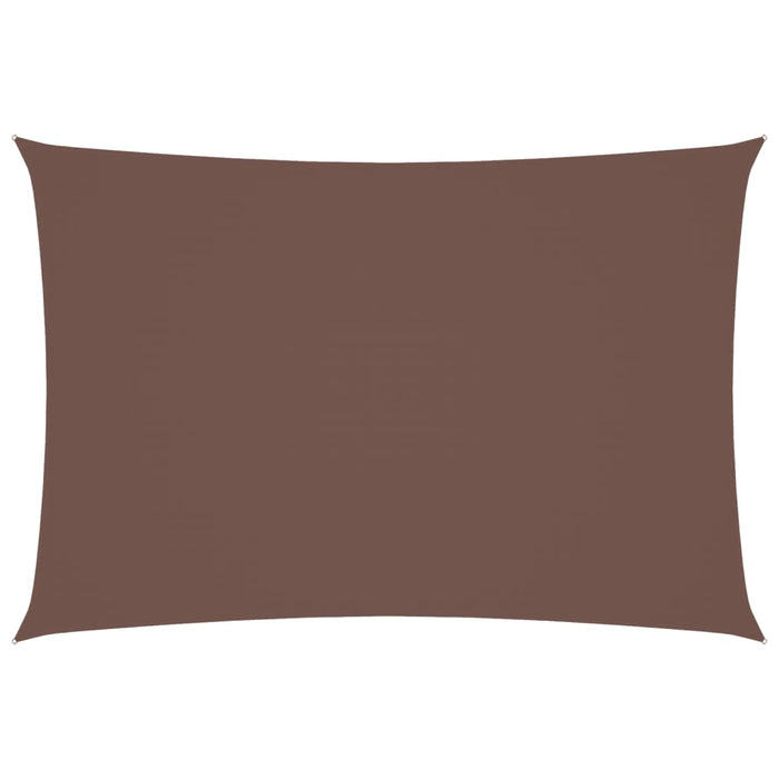 Parasole a Vela Oxford Rettangolare 3x5 m Marrone