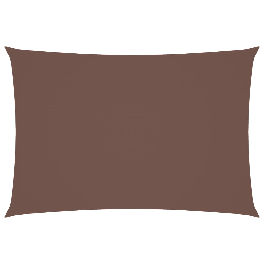 Parasole a Vela Oxford Rettangolare 3x5 m Marrone 135817