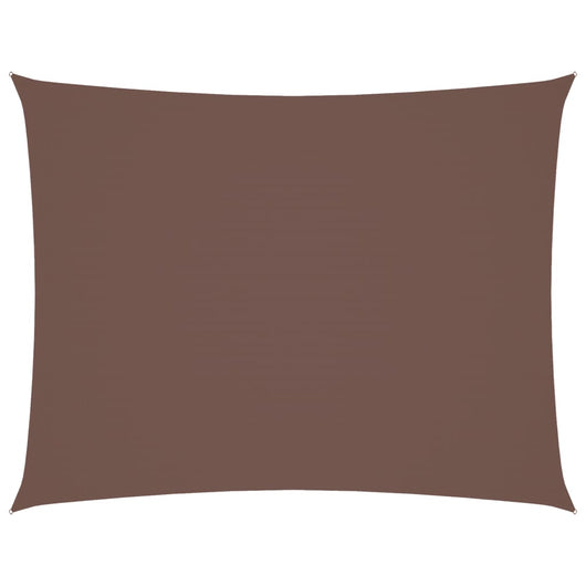 Parasole a Vela Oxford Rettangolare 3x6 m Marrone 135818
