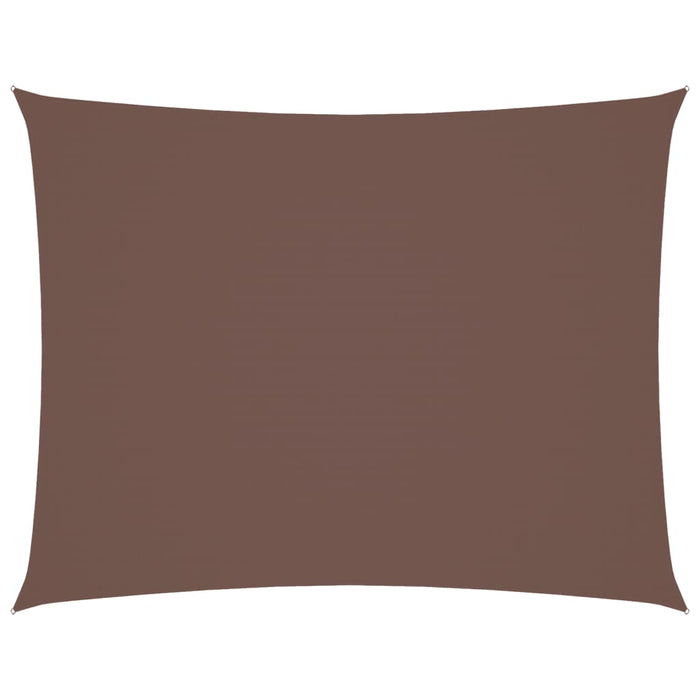 Parasole a Vela Oxford Rettangolare 3x6 m Marrone 135818