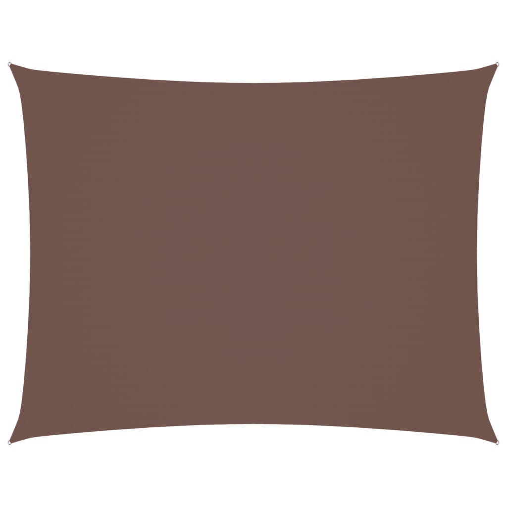 Parasole a Vela Oxford Rettangolare 3x6 m Marrone