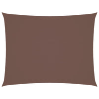 Parasole a Vela Oxford Rettangolare 3x6 m Marrone