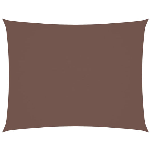 Parasole a Vela in Tessuto Oxford Rettangolare 3,5x5m Marrone cod mxl 25351