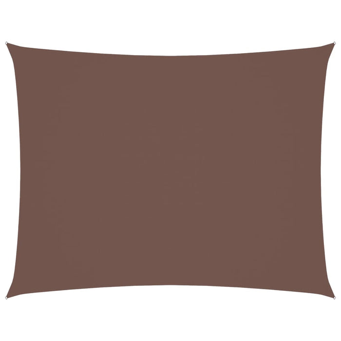 Parasole a Vela in Tessuto Oxford Rettangolare 3,5x5m Marrone cod mxl 25351