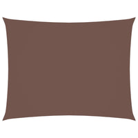 Parasole a Vela in Tessuto Oxford Rettangolare 3,5x5m Marrone 135820