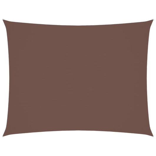 Parasole a Vela Oxford Rettangolare 4x5 m Marrone cod mxl 21240